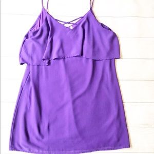 Purple tank dress